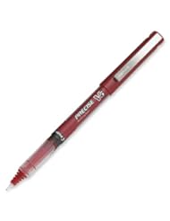 Pilot Precise V5 Stick Rolling Ball Pens, Extra Fine Point, Red Ink, Dozen Box (35336)