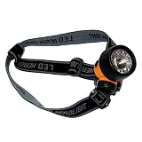 Kopflampe, Stirnleuchte, Stirnlampe, Kopfleuchte 1W + 10 kaltwei� + 4 RGB LED (mit Farbwechsel)von "Komerci"