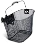 Biria bicycle Basket with Bracket Black - Front Quick Release Basket, Removable, Wire Mesh Bicycle basket "Express Klick", Black