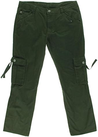 Royal Premium Mens Vernon Colored Slim Cargo Jeans Green 31/30