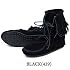 ミネトンカ(MINNETONKA) アンクルハイ フリンジブーツ ブラック Ankle Hi Tramper Boot 8(24.5-25.0)