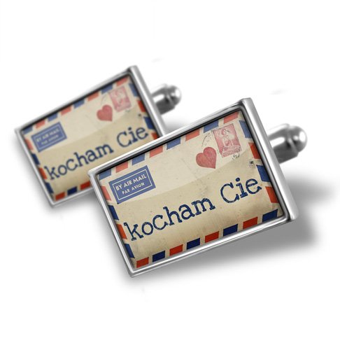 Cufflinks I Love You Love Letter from Poland polish - Hand Made Cuff Links