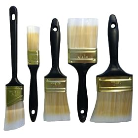 5 Piece PAINT BRUSH Set 1", 1-1/2", 2", 2-1/2", & 3" inch 100% Polyester