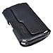 XXL Size Premium iPhone 11 Pro Max, iPhone 8 Plus , 7 Plus , 6S Plus, 6 Plus Leather Belt Clip Pouch Case Cover Holster (Fits with Otterbox Defender / Lifeproof / Mophie Juice Pack Air/Plus Case On)