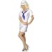 WHITE SAILOR GIRL LADY FANCY DRESS COSTUME/OUTFIT SIZE UK 8/10