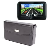 Leather Carry Case For Tomtom  GO LIVE 1000, Via LIVE 125, Via LIVE 120, XL LIVE IQ Routes And Start 20 By DURAGADGET