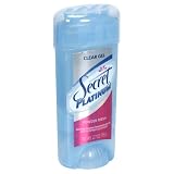 Secret Platinum Anti-Perspirant/Deodorant, Clear Gel, Powder Fresh, 2.7-Ounces  (Pack of 4)