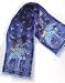 INDIGO CATS Cat Laurel Burch Sequined SILK SCARF New Gift