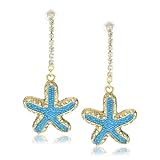 Betsey Johnson Mermaids Tale Starfish Drop Ear