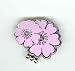 Golf Ball Marker, Magnetic Pink/lavender Ball Marker on Pink/lavender Flower