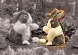 Plush Baby Dutch Rabbit Puppet 8