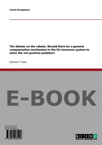 Cover image : The debate on the rebate: Should there be a general compensation mechanism in the EU resources system to solve the net position problem？