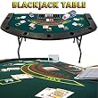 Full Size Folding Blackjack Table - Casino Supplies > Tables > Home & Tournament Use