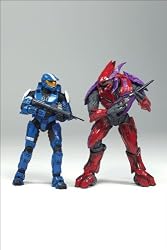 Halo 2009 McFarlane Toys Deluxe Action Figure Boxed Set Team Slayer 2-Pack {Guardian} (Spartan Mark VI vs. Elite Combat)