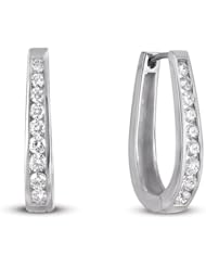 14K White Gold 1.07cttw Round Diamond Earring