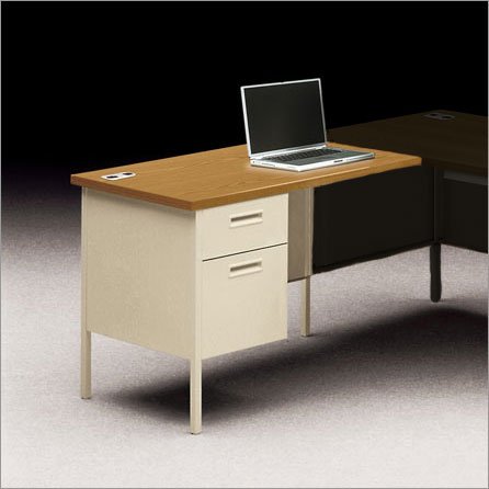 HON P3236L+NS Metro Classic Series Box/File Left Return Finish: Mahogany/Charcoal