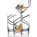 Luigi Bormioli Black Swirl 18-ounce Beverage, Set of 4