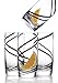 Luigi Bormioli Black Swirl 18-ounce Beverage, Set of 4