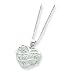 Sterling Silver Diamond Mom Necklace with 18 inch Sterling Silver chain