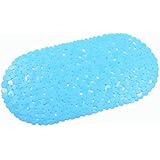 ABELE Sandy Stone Baby Kids Safety Non Slip Tub Shower Bath Mat, Skid Proof & Anti Bacterial, Mildew Mold Resistant Bathtub Mat, Vinyl, Oval