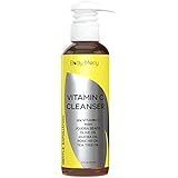 10% Vitamin C Facial Cleanser - Daily Anti-Aging Face Wash to Unclog Pores & Deep Clean Dirt, Oil & Grime - Packed with Jojoba + Best Natural Rosehip & Tea Tree Oils to help with Acne - by Body Merry