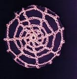 Bubblegum Pink Spider Web Crocheted Hair Bun Cover- LARGE