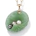 PalmBeach Jewelry Jade/Pearl 14k Gold Pendant