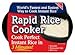 Rapid Rice Cooker | Microwave Rice Blends in Less Than 3 Minutes | Perfect for Dorm, Small Kitchen, or Office | Dishwasher-Safe, Microwaveable, & BPA-Free (Black, 1 Pack)
