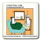 Londons Times Funny Medicine Cartoons - Low Self-Esteem - Light Switch Covers - double toggle switch
