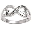 Sterling Silver Marcasite Rings - Sizes: 5-9