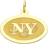 14K Gold NFL New York Jets Logo Charm