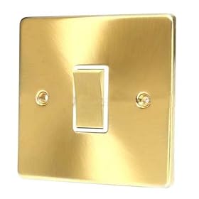 SATIN BRASS INTERMEDIATE 6AMP LIGHT SWITCH C313BBW