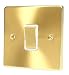 Kitchen & Housewares : SATIN BRASS INTERMEDIATE 6AMP LIGHT SWITCH C313BBW