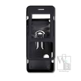 BLACK RUBBERIZED PROGUARD COVER HARD CASE (with Optional Belt Clip) for LG VX8500 CHOCOLATE - RETAIL PACKAGING