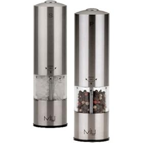 MIU Stainless-Steel Battery-Operated Salt and Peppermill Set