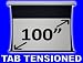 100 Tab Tensioned Premium 169 Matt Grey Motorised Remote C