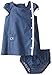 Calvin Klein Baby-Girls Infant Chambray Dress with Pocket and Panty
