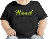 Weed Feel The Difference オーガニックベビーTシャツ 12 - 18 Months