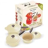 Le Creuset Almond 3 Piece Saucepan Set (290868)  from Le Creuset
