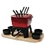 Swissmar Montblanc Meat Fondue, 15 piece, Red