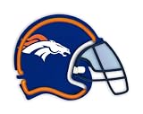 Neon Sign Helmet Denver Broncos