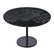 Pedestal Coffee Table - Damask Black