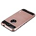 Google Pixel Case, TAURI [Shock Absorbent] Slim Brush Texture Hybrid Defender Armor Protective Case Cover For Google Pixel - Rose Gold