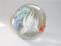 White coral with fish paperweight