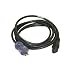 Interpower 86610610 North American Hospital Grade Cord Set, NEMA 5-15 Plug Type, IEC 60320 C13 Connector Type, Black, 10A Amperage, 125VAC Voltage, 3m Length