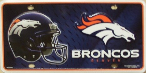 Denver Broncos License Plate Frame NFL