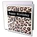 Patricia Sanders Creations - Simple Elegant Birthday Leopard Print Celebration - Greeting Cards-12 Greeting Cards with envelopes