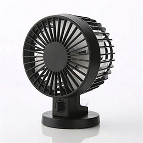 Life Origion Super Mute Angle Adjustable USB Cooling Desk Mini Fan with Two Blades Black Color