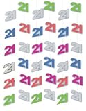 Review Just For Fun  / 21st Birthday Party - 6 Strings Hanging Foil Decoration