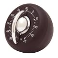 Wind-Up 60 Minute Timer in Black and Chrome